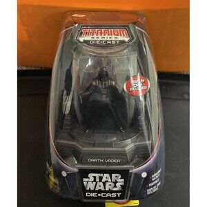 Hasbro Star Wars Die Cast Darth Vader Titanium Limited Edition Vintage Finish